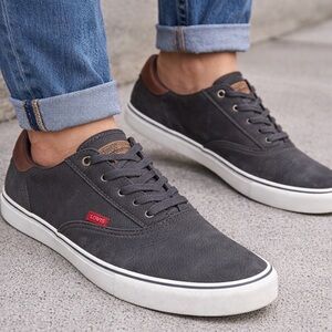 Levi's Ethan Perforated WX UL Grey w/Tan Lace Sneakers/Shoes Red Tab Men Size 9